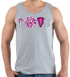 printfashion Love cheerleader - Férfi atléta - Sport szürke (2382214)