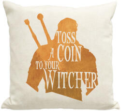 printfashion Toss a Coin to your Witcher - Párnahuzat, Díszpárnahuzat - Lenvászon (2220838)