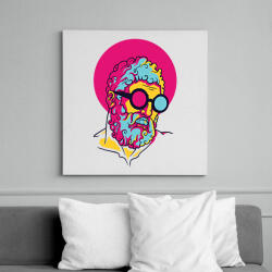 printfashion Hipszter - Vászonkép - Fehér (6627158)