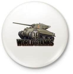 printfashion M4 Sherman WOT - Kitűző, hűtőmágnes - Fehér (3088846)