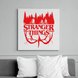 printfashion Stranger Things piros - Vászonkép - Fehér (6634949)