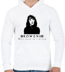printfashion rowena - Férfi kapucnis pulóver - Fehér (1509503)