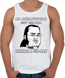 printfashion Ráhajtottam egy csajra. - Férfi atléta - Fehér (5202347)