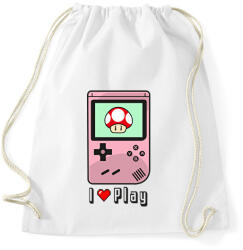 printfashion I Love Play - Sportzsák, Tornazsák - Fehér (13477629)