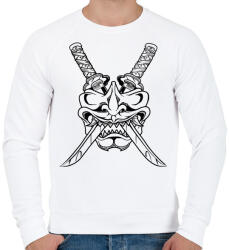 printfashion Katana mask - Férfi pulóver - Fehér (5112120)