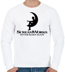 printfashion Horror- screamworks - halloween - Férfi pulóver - Fehér (5554340)