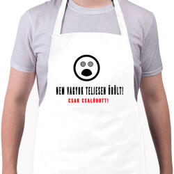 printfashion nem vagyok teljesen őrült - Kötény - Fehér (4905728)