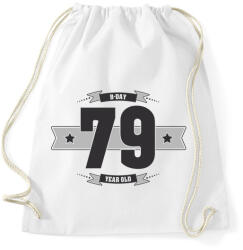 printfashion b-day-79-dark-lightgrey - Sportzsák, Tornazsák - Fehér (516575)