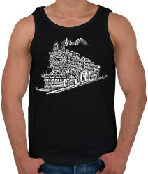 printfashion Zenevonat - Férfi atléta - Fekete (71476)