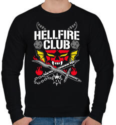 printfashion Eddie Munson Hellfire Club - Férfi pulóver - Fekete (7478275)