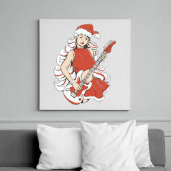 printfashion Télanyó gitárral - Vászonkép - Fehér (10151092)