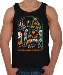 printfashion Be creepy - Férfi atléta - Fekete (14486179)