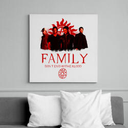 printfashion SUPERNATURAL FAMILY RED - Vászonkép - Fehér (6633458)