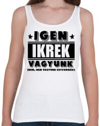 printfashion Ikrek vagyunk (fekete) - Női atléta - Fehér (10919966)