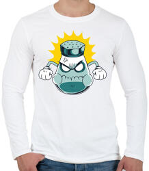 printfashion Sószóró - Férfi hosszú ujjú póló - Fehér (6251888)