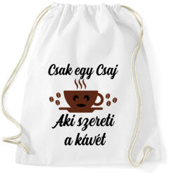 printfashion Csak egy csaj aki szereti a kávét - Sportzsák, Tornazsák - Fehér (5965043)
