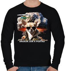 printfashion amikor jön a postás - csivi - Férfi pulóver - Fekete (15217890)
