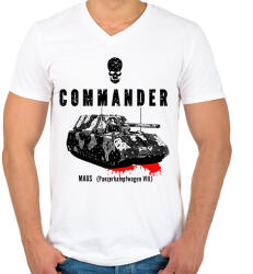printfashion tank2 - Férfi V-nyakú póló - Fehér (1323407)