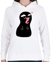 printfashion Venom - Női kapucnis pulóver - Fehér (1358837)