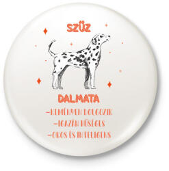 printfashion Szűz - Dalmata - Kitűző, hűtőmágnes - Fehér (13348771)