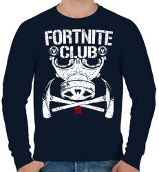 printfashion Fortnite Club - Férfi pulóver - Sötétkék (947148)