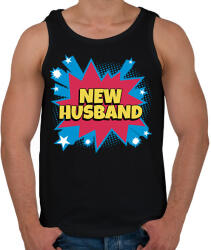 printfashion NEW HUSBAND - Férfi atléta - Fekete (10928753)