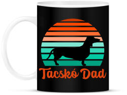 printfashion Tacskó Dad - Bögre - Fekete (11503623)