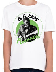 printfashion B. B. King - Gyerek póló - Fehér (7658653)