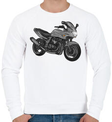 printfashion kawasaki zr7 - Férfi pulóver - Fehér (2909121)