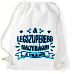printfashion Legszuperebb nagybácsi - Sportzsák, Tornazsák - Fehér (11010122)