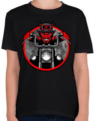 printfashion Devil - Gyerek póló - Fekete (2282353)