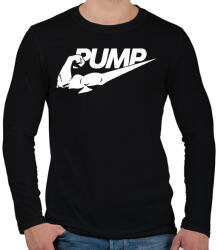 printfashion PUMP - Férfi hosszú ujjú póló - Fekete (1081166)
