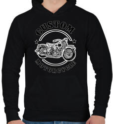 printfashion custom motorcycle - Férfi kapucnis pulóver - Fekete (11595726)
