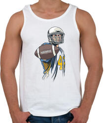 printfashion Amerikai focista - Férfi atléta - Fehér (6249006)