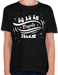 printfashion Depis pólóm - Gyerek póló - Fekete (11635773)