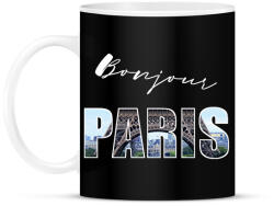 printfashion bonjour paris - Bögre - Fekete (2548913)