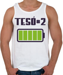 printfashion Tesó #2 - Férfi atléta - Fehér (13236211)