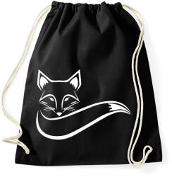 printfashion Róka - Sportzsák, Tornazsák - Fekete (5022658)