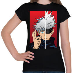 printfashion Jujutsu Kaisen Gojo - Női póló - Fekete (5766835)