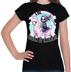 printfashion LOL, utálom az embereket - Női póló - Fekete (16805314)