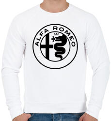 printfashion Alfa Romeo - Férfi pulóver - Fehér (1660795)