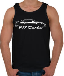 printfashion Porsche 911 turbo - Férfi atléta - Fekete (911938)