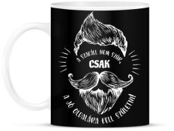 printfashion A szakáll nem szúr - Fehér - Bögre - Fekete (6838056)
