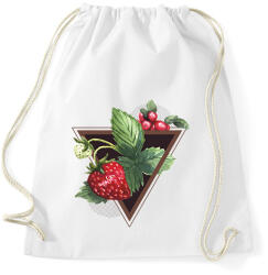 printfashion Eper imádat - Sportzsák, Tornazsák - Fehér (1603313)