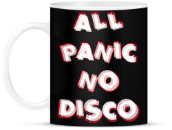 printfashion All panic no disco - Bögre - Fekete (12419289)