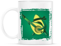 printfashion Gitáros avokádó - Bögre - Fehér (5641090)