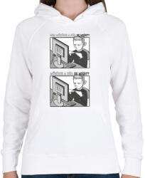 printfashion Informatikus_ - Női kapucnis pulóver - Fehér (4136720)