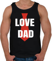 printfashion Apa love - Férfi atléta - Fekete (1942561)