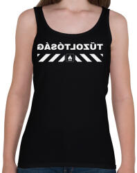 printfashion tűzoltósag-white - Női atléta - Fekete (881399)