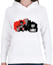 printfashion SpyXFamily - Női kapucnis pulóver - Fehér (16338494)